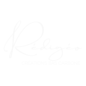 Logo Rédigéo, créations bas carbone